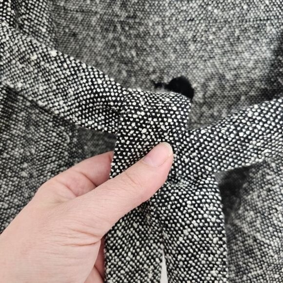 Sandro Sprortswear Gray Belted Button Front Blazer Extra Large - Picture 8 of 9